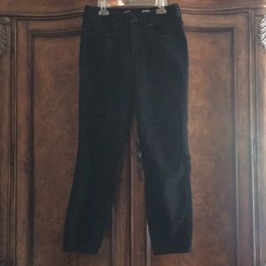 Seven7 black high rise ankle skinny stretch jeans